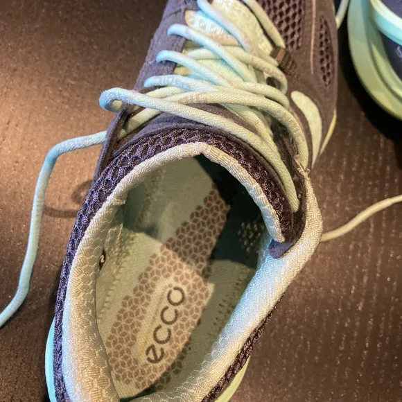 Women's Ecco Biom Running Shoes Gray Green Size 37 EU