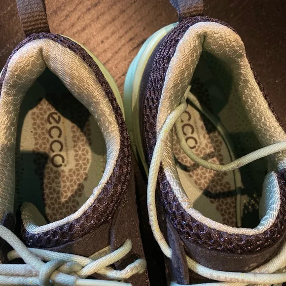 Women's Ecco Biom Running Shoes Gray Green Size 37 EU
