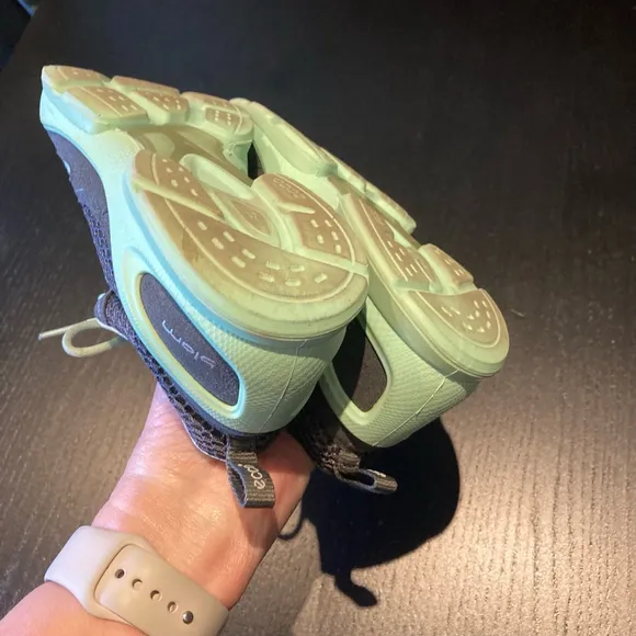 Women's Ecco Biom Running Shoes Gray Green Size 37 EU