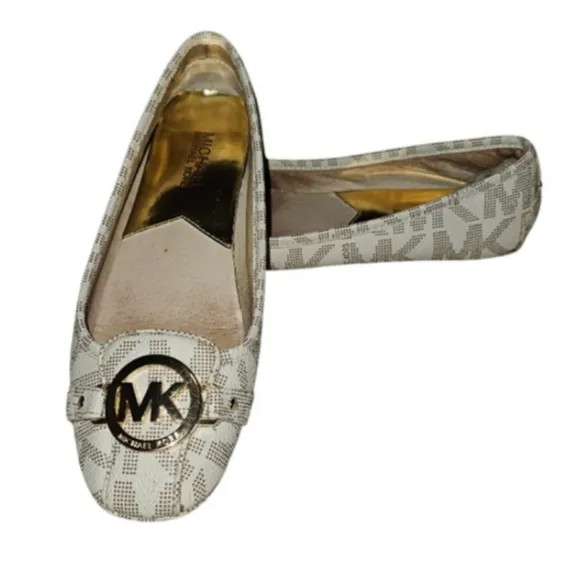 Women's Michael Kors Flats, Size 7M, Vanilla