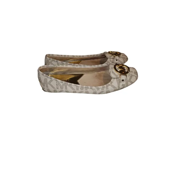 Women's Michael Kors Flats, Size 7M, Vanilla