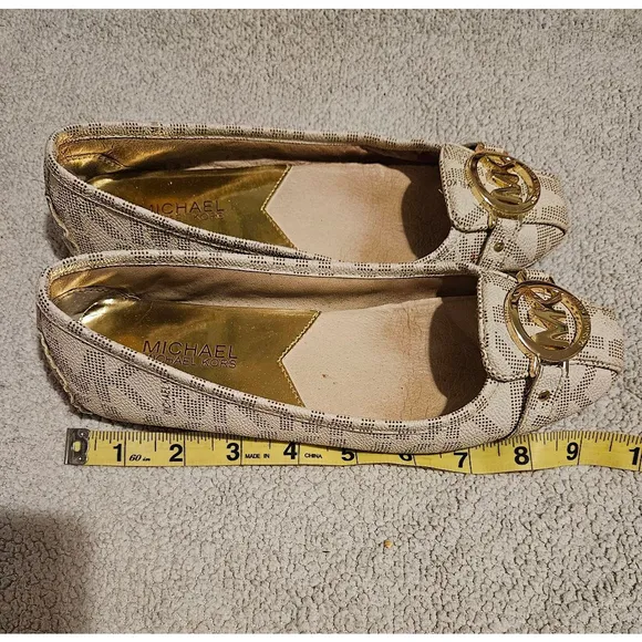 Women's Michael Kors Flats, Size 7M, Vanilla
