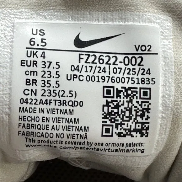 Women's Nike V2K Run Gore-Tex Shoes - Light Iron Ore FZ2622-002 Size 6.5