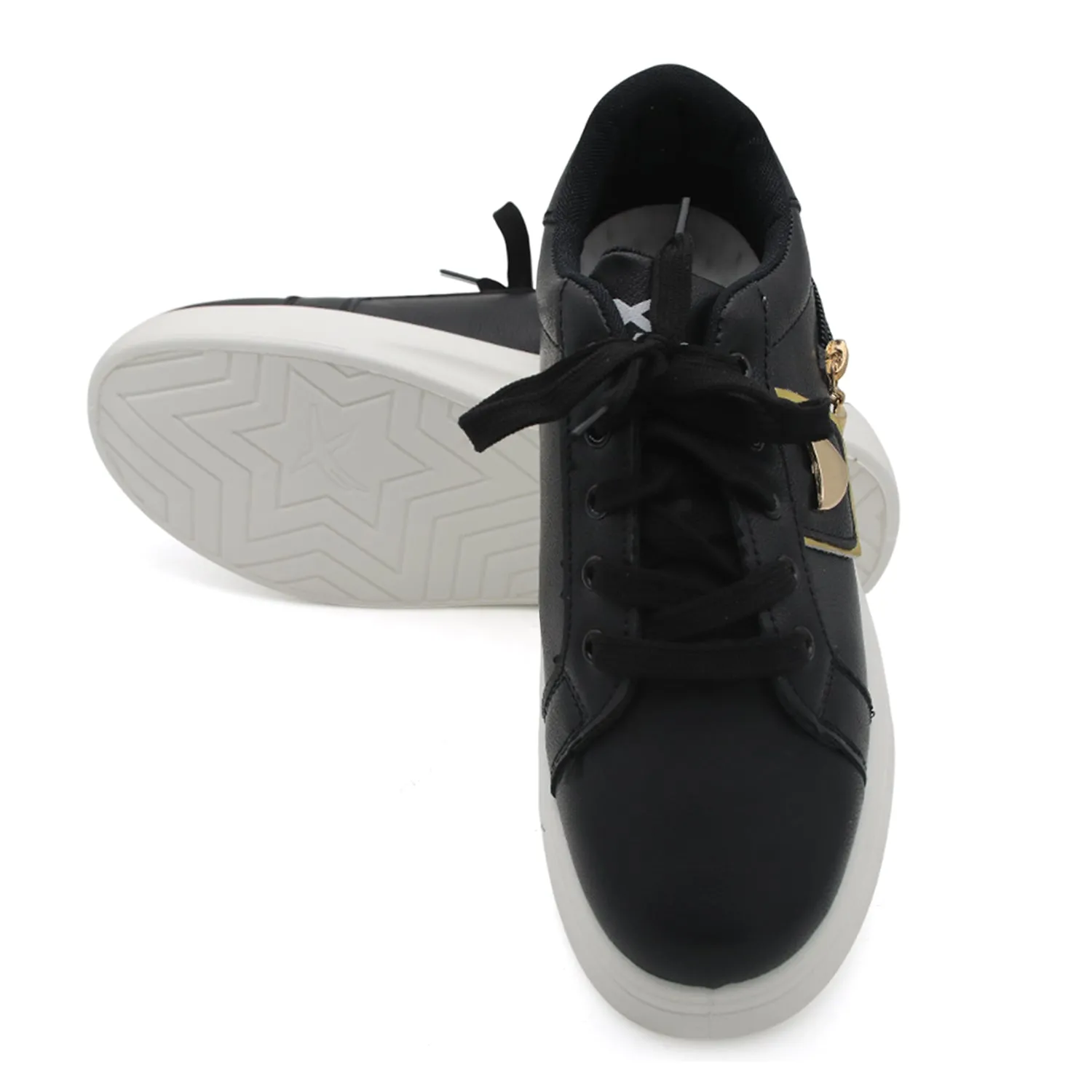 X-Touch Fashion Pearl Sneakers - Black