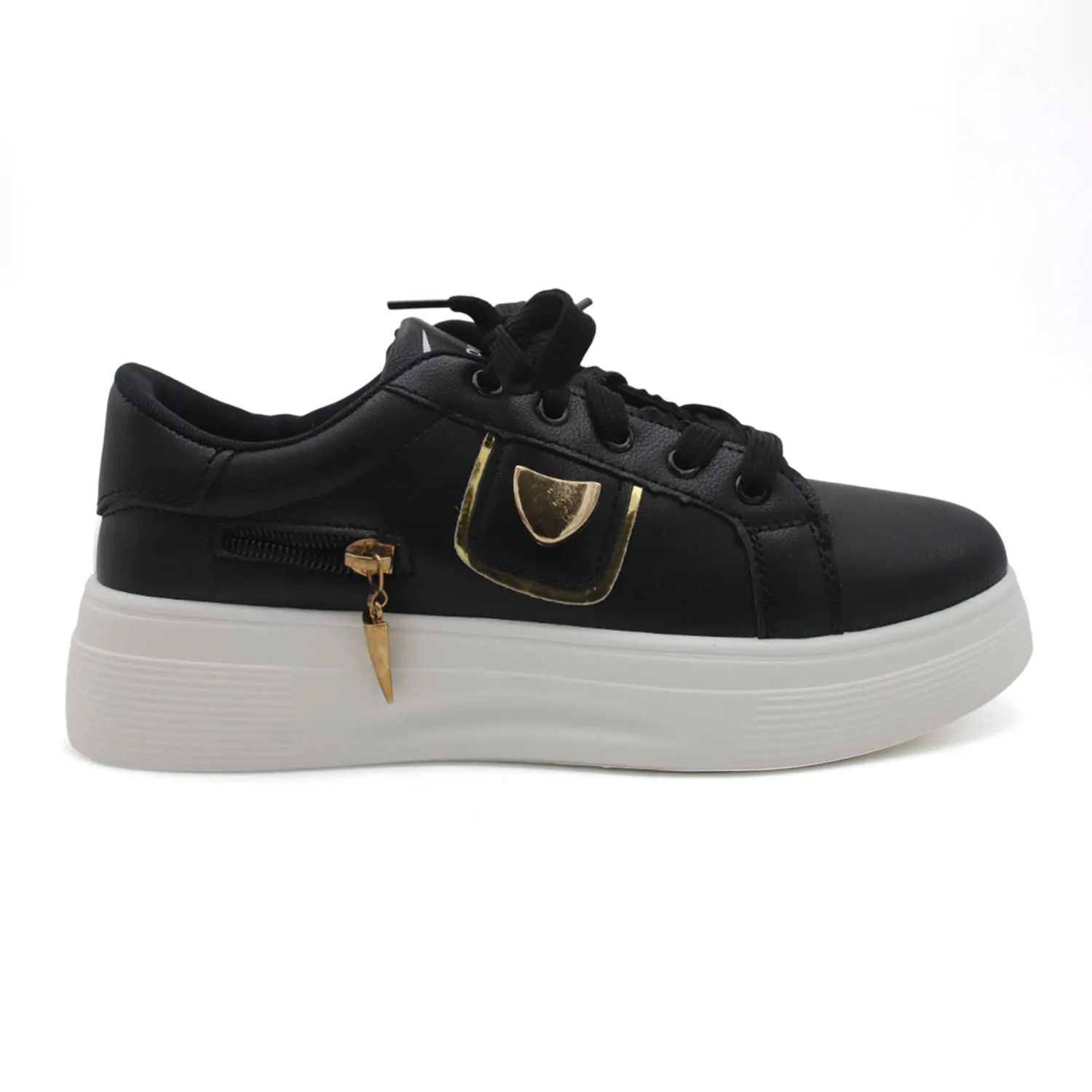 X-Touch Fashion Pearl Sneakers - Black