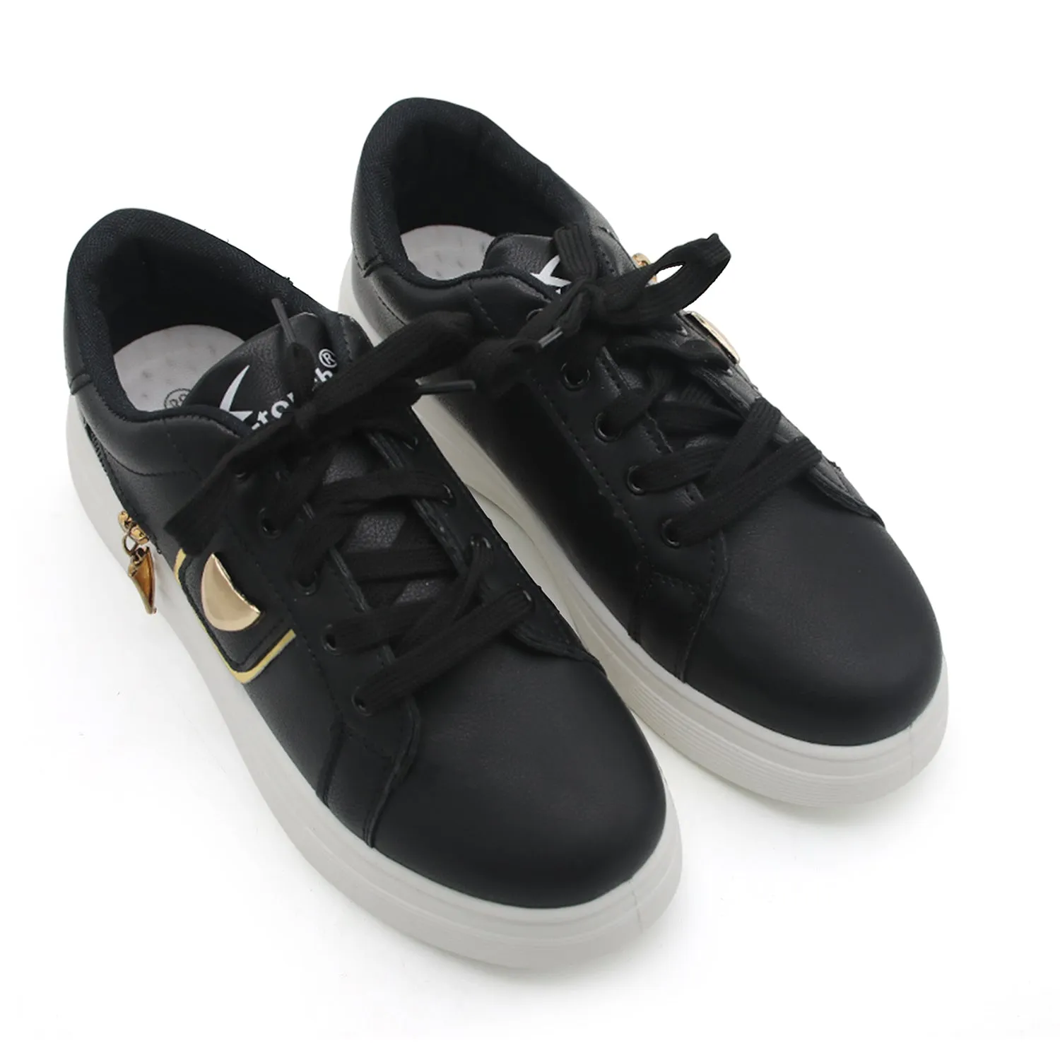X-Touch Fashion Pearl Sneakers - Black