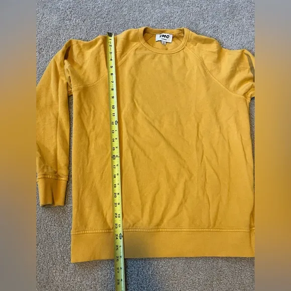 YMC Schrank Sweatshirt Jumper Organic Cotton Sweater Yellow Gold men’s Medium