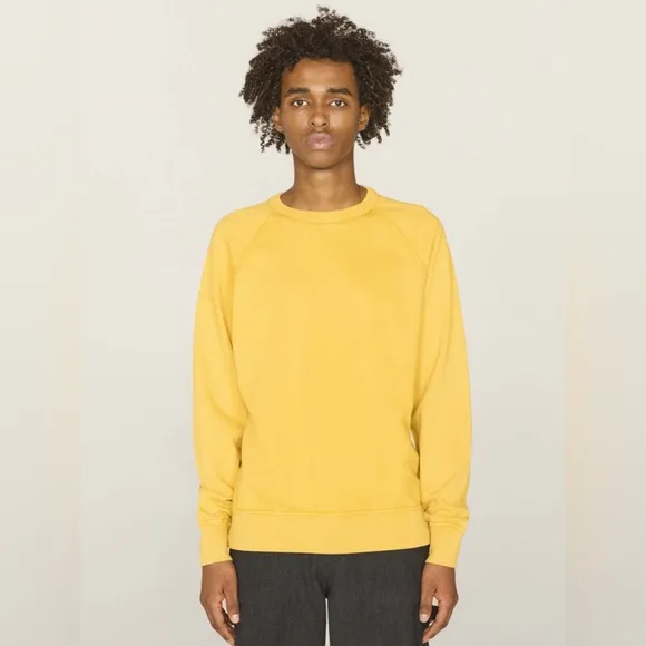 YMC Schrank Sweatshirt Jumper Organic Cotton Sweater Yellow Gold men’s Medium