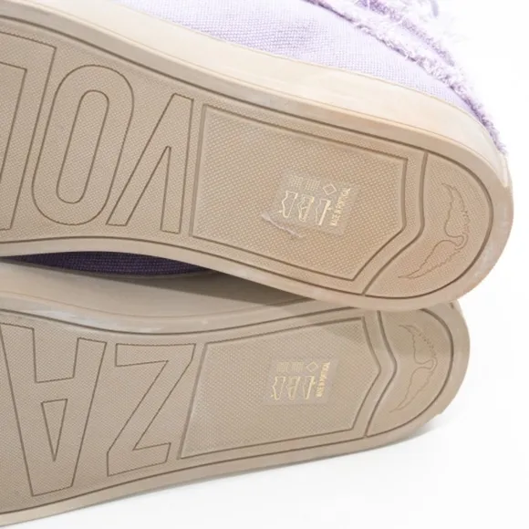 Zadig Voltaire. High Flash Canvas Shoes In Purple.