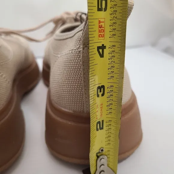 ZARA CHUNKY CANVAS SHOES BEIGE SIZE | 2530/120