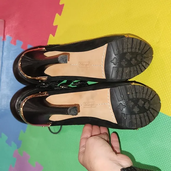 ZIGIgirl black faux shoes, size 10,like new,  worn once