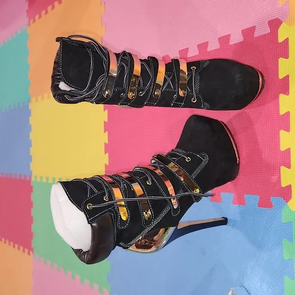 ZIGIgirl black faux shoes, size 10,like new,  worn once